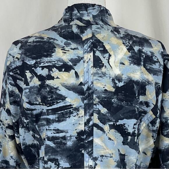 Chico’s Navy, White, Blue and Tan Print GorpCore Jacket NWOT Size 12 - Picture 5 of 12